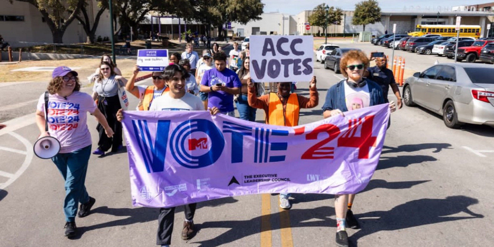 Leading the ACC Votes march